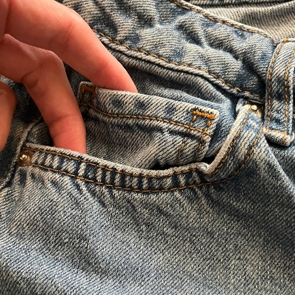 Light Blue Distressed Boyfriend Jeans - Picture 8 of 9